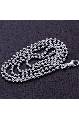 Pigado 316l Paslanmaz Çelik 2 Mm Yuvarlak Top Model Unisex Kolye 001