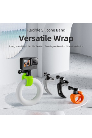 Yunboo Gopro Ve Aksiyon Kameraları İçin 360 Dönebilir Esnek Bileklik Montajı