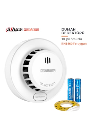 Wisualarm S01 Duman Dedektörü 10 Yıl Ürün Ömrü 5 Yıl Pil Ömrü 85 Db