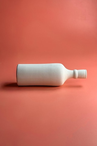 Karina Şişe Vazo Seramik Bisküvi 21 Cm