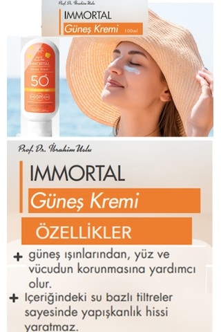 Fitoderman İmmortal Koyu Leke Karşıtı SPF 50 Yüz Güneş Kremi 100m