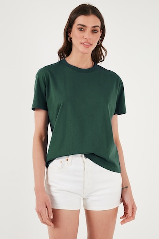 Lela Pamuklu Oversize Fit Bisiklet Yaka Bayan T Shirt 5866097 Nefti