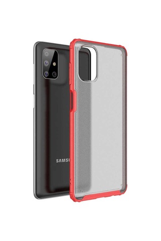 Samsung Uyumlu Galaxy M51 Kılıf Zore Volks Kapak-Kırmızı