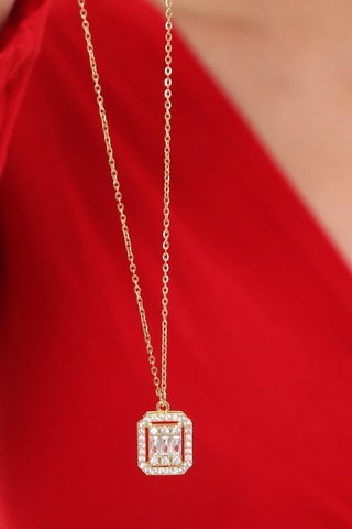 Bhs Life Zirkon Baget Taşlı Kolye