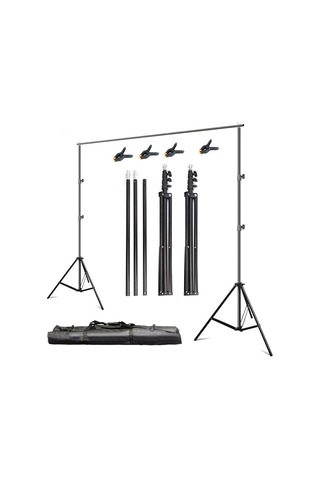 Odox 2x3 M Fon Perde Standı, Backdrop Stand, Background Stand Siyah