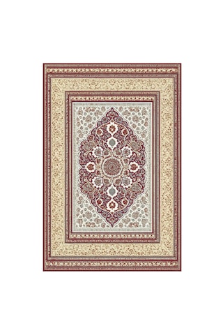 Kartela Halı Vina Halı Jüt Taban Dokuma Halı Bordo - 60 X 90 Cm
