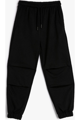Koton Basic Jogger Eşofman Altı Beli Bağlamalı Cepli Kat Detaylı Siyah 4wkg40190ak 4WKG40190AK999 Siyah