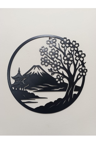 Fuji Dağı Duvar Süsü 24 Cm