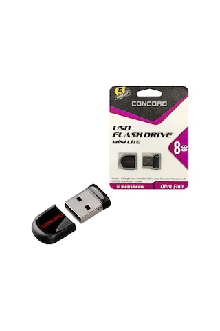 Usb Flash Bellek 8gb Mini Lıte Concord C-uml8 Usb Flash Bellek 8gb Mini Lıte Concord C-uml8