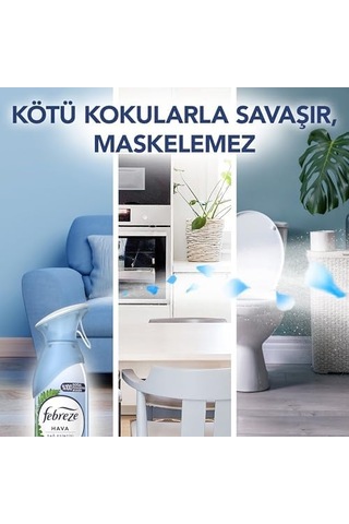 Hava Ferahlatıcı Sprey Oda Kokusu Dağ Esintisi 185 Ml 3lü Paket Abundance Prosperity