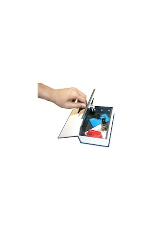 Go İthalat Büyük Kitap Modeli Kilitli Kasa - Kumbara - 180x115x55mm