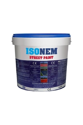 İsonem Street Paint Asfalt Ve Beton Zemin Boyası 18 Kg