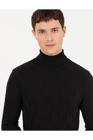 Pierre Cardin Erkek Siyah Triko Kazak 50259851-vr046 Siyah