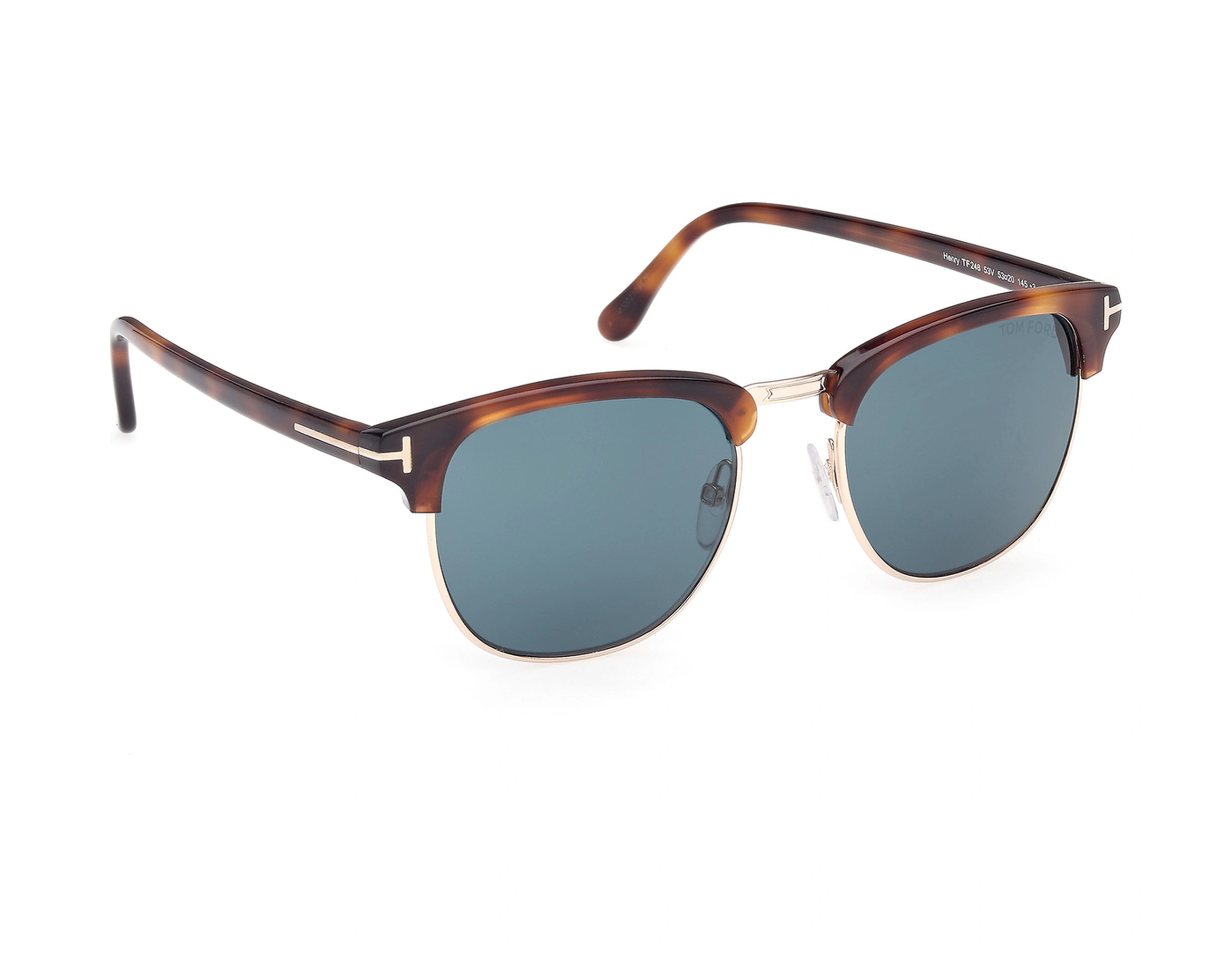 Tf Ft0248/s 53v 51-20-145 Unisex Güneş Gözlüğü Kahverengi