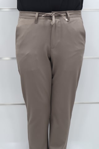 Marcao Dmctekstil Erkek Düz Normal Bel Normal Kesim Dar Paça Kışlık Jogger Pantolon Kahverengi