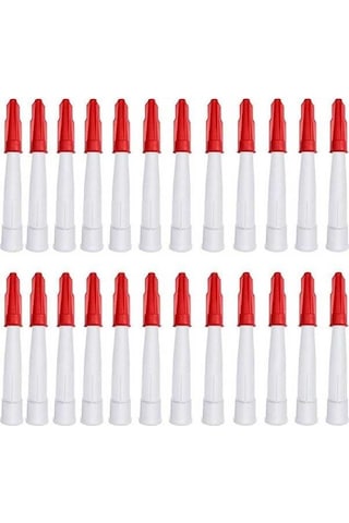 Pazly Kartuş Nozullar Beyaz 24 Adet Kullanılmayan Tutkalı Depolayan Yapıştırıcılar Diğer