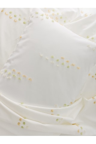 Cotton Box Twirly Çift Kişilik Nevresim Takımı Feya Bej Bej