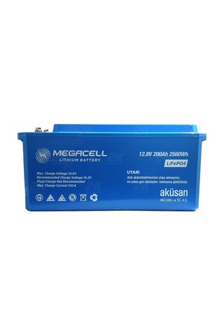 Megacell 12.8v 200ah Bluetooth Lifepo4 Abs Lityum Akü