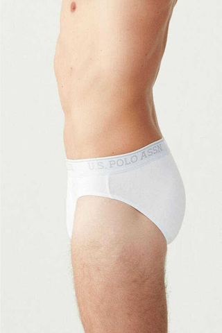 U.S. Polo Assn. U.S Polo Assn. 83057 Erkek 3 Lü Boxer-Beyaz - L