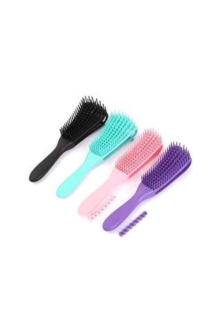 Yifomall Evde Kullanım İçin Pratik 6 Renk Seçenekli Masajlı Saç Tarak - Pembe, 60 Gr