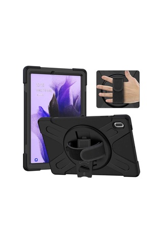 Galaxy Uyumlu Tab S7 FE LTE (T737-T736-T733-T730) Defender Standlı Kılıf