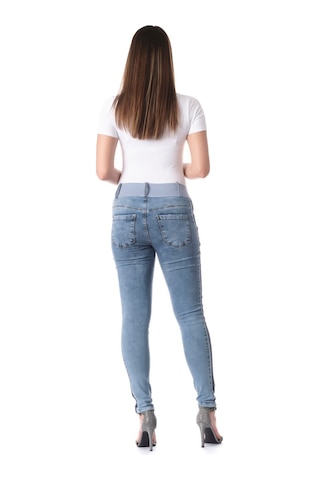 Busa Hamile Alt Karın Bantlı Skinny Kot Pantolon Açık Mavi-açıkmavi