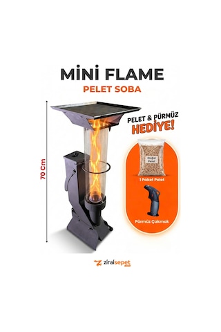 Ziraisepet Mini Flame Pelet Soba
