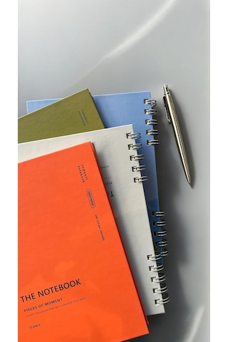 Fark Tanıtım Spiralli 80 Yaprak Çizgisiz A5 Defter, Not Defteri, Okul Defteri, 4 Farklı Renk Seçeneği 02 Placid B Genel