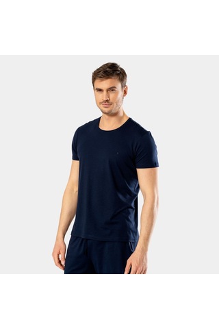 Cacharel Erkek Bisiklet Yaka T-shirt 2169/lacivert
