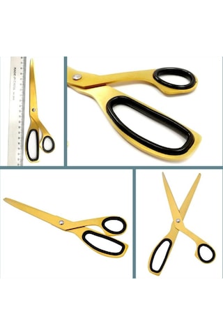 Omeniv Vintage Retro Gold Pirinç Ton Minimal Makas