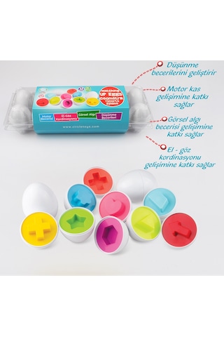 Circle Toys 12’Li Geometrik Yumurta CIRCLE 105