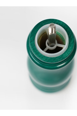 Koyu Yeşil Ahşap Tuz Ve Karabiber El Değirmeni Öğütücü Grinder 22 Cm Koyu Yeşil