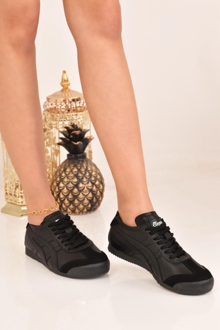 Unisex Spor Ayakkabı Kaymaz Taban Sneakers Siyah