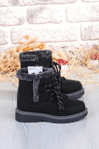 Fort Cool Lina Anatomik Sıcak Astar Kaymaz Taban Kız Çocuk Bot Siyah