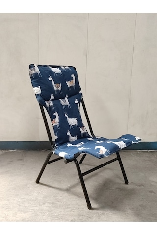 Yapa-Yavuzpaşalar Katlanan Şezlong Sandalye -- Siyah Iskeletli, Polyester Kumaş (539726544) Siyah