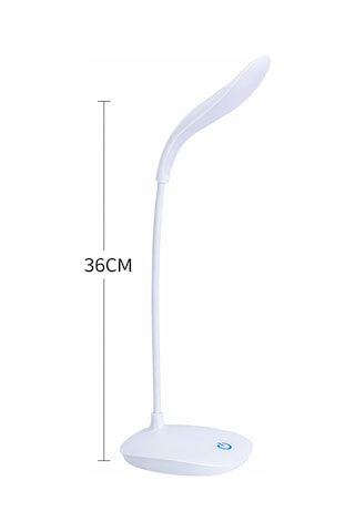 Ecuy Dokunmatik 14 Led Şarjlı Portatif Masa Lambası Usb Akrobatik Beyaz Işık 3 Mod Led Işık Beyaz