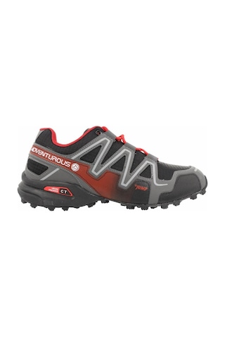 Jump 21513 Siyah Kırmızı Comfort Casual Spor Ayakkabısı Siyah