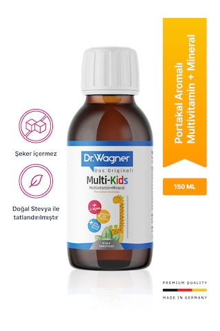 Multi-kids, Çocuklar İçin Multivitamin + Mineral Şurup 150ml