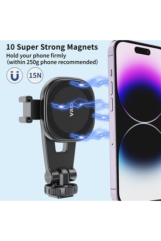 Vrig Vrig Mg-03 Taşınabilir Manyetik Telefon Montajı Telefon Siyah