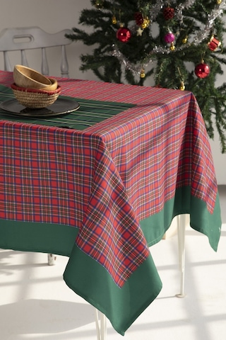 Ay Home Kırmızı Pötikareli Masa Örtüsü