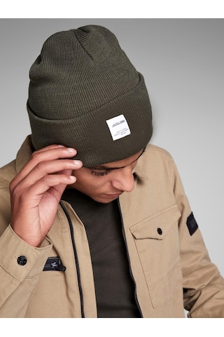 Jack & Jone Jaclong Knit Beanie Noos Erkek Bere-27111 - Yeşil