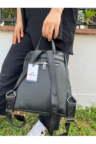 Just Polo Kadın Siyah Büyük Boy Sırt Çantası