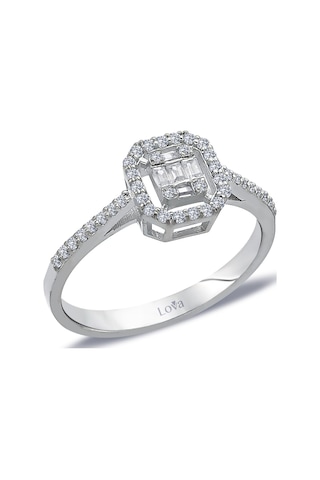 Lova 0,32 Karat Baget Pırlanta Yüzük - 1030279