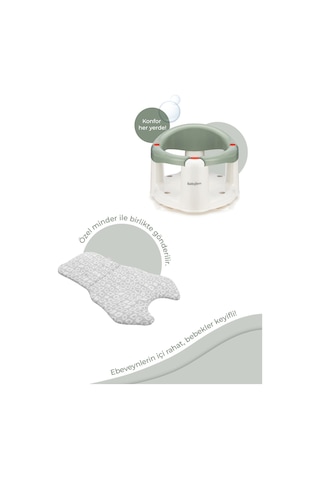 Babyjem Önden Açılır Mama Sandalye Oturağı Ve Minderi - 2 ' li Set Soft Yeşil