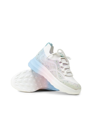 Deery Kadın Beyaz Taş Detaylı Sneaker Ayakkabı - K0516zbyzc01 Beyaz