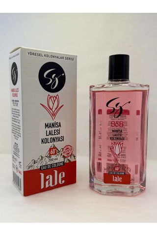 Manisa Lalesi Kolonyası Cam Şişe 200 Ml