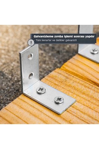 10 Adet 15x45x45mm Metal L Köşe Bağlantı Gönyesi Mobilya Dolap Sabitleme Bağlantı Aparatı Metalik
