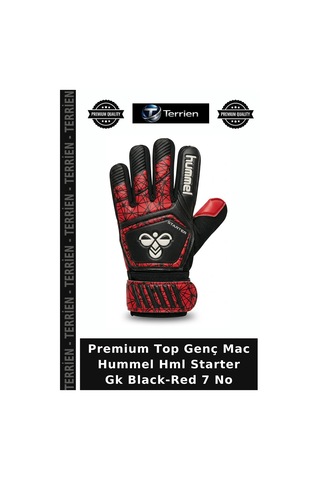 Premium Top Genç Mac Hummel Hml Starter Gk Black-red 7 No Siyah - Kırmızı
