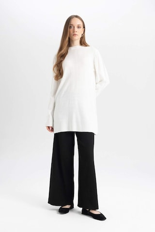 Defacto Relax Fit Triko Pantolon Beli Lastikli Basic Düz Geniş Paça Y1325AZ24AUBK81 Siyah