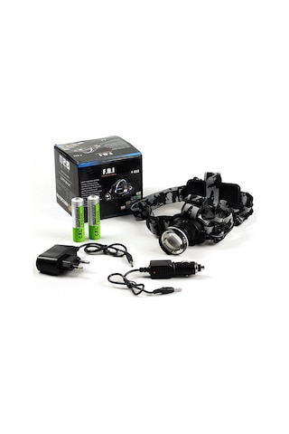 F.B.i F-823 Şarjlı Kafa Lambası 5000 Lumen Çok Renkli